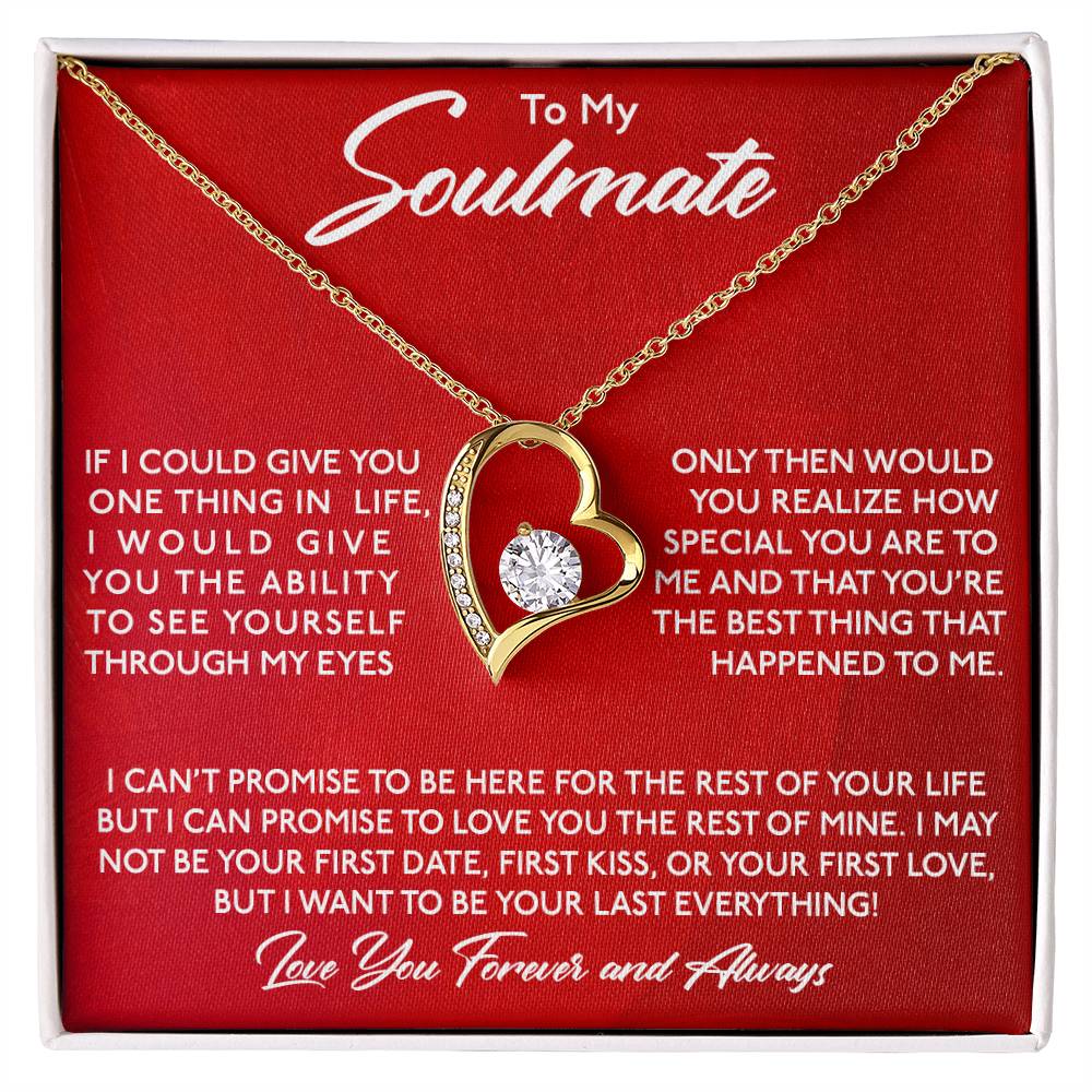 To My Soulmate, You Are Special To Me -Forever Love Necklace