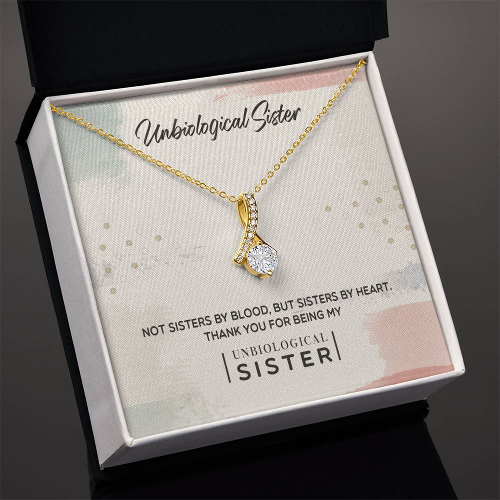 To My Unbiological Sister, Thank You-Alluring Beauty Necklace