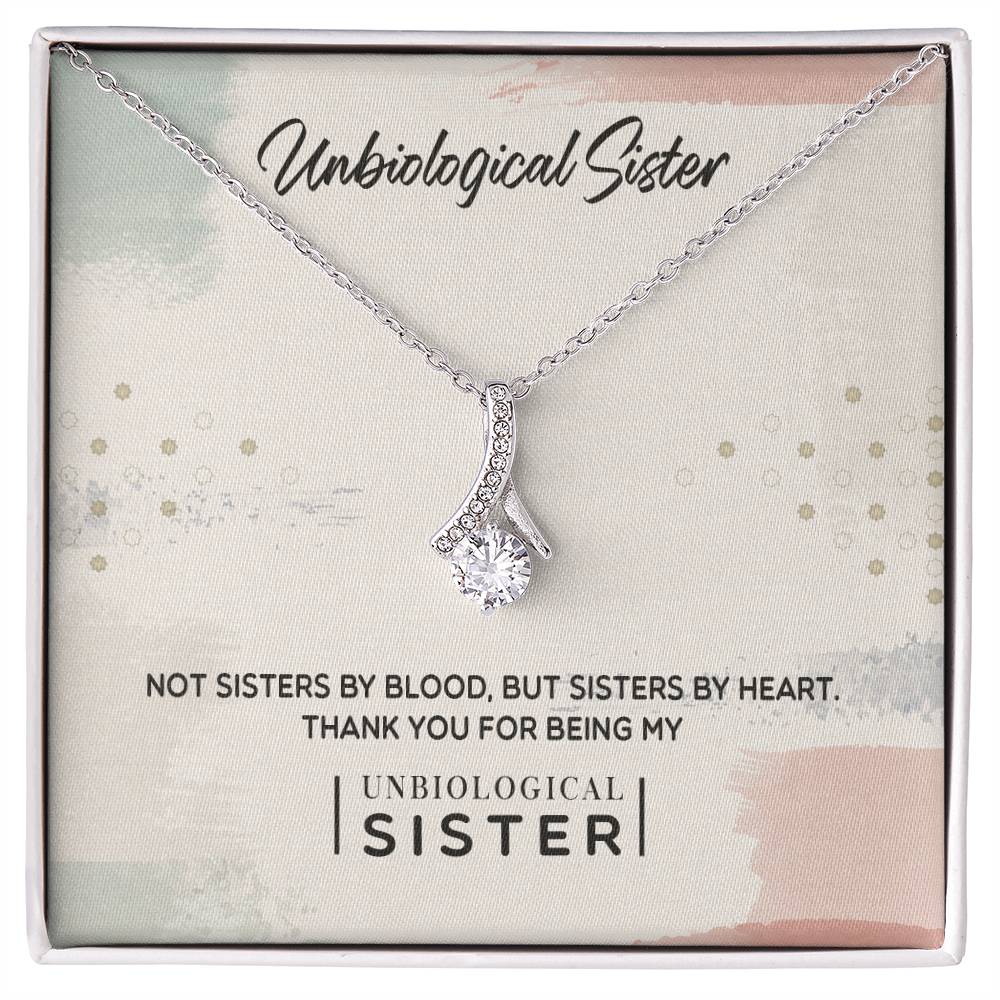 To My Unbiological Sister, Thank You-Alluring Beauty Necklace