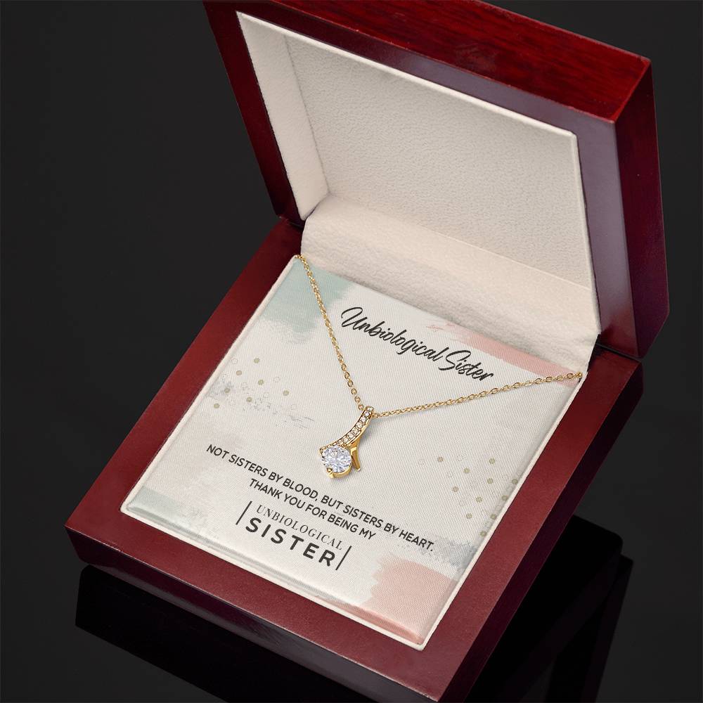 To My Unbiological Sister, Thank You-Alluring Beauty Necklace