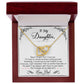 To My Daughter, I'm Always Right Here In Your Heart -Interlocking Hearts Necklace
