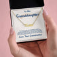 To My Granddaughter, I Love You For The Rest Of My Life -Custom Name Necklace