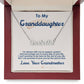 To My Granddaughter, I Love You For The Rest Of My Life -Custom Name Necklace